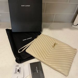 YSL clutch/wristlet/tablet holder